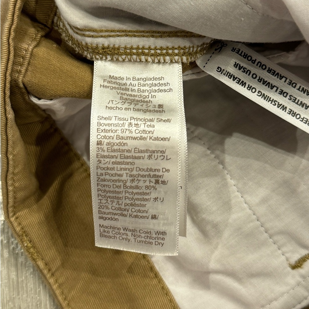 J. Crew High Rise Girlfriend Chino Pants Women Size 2 Tan Straight Leg Office - Picture 13 of 13